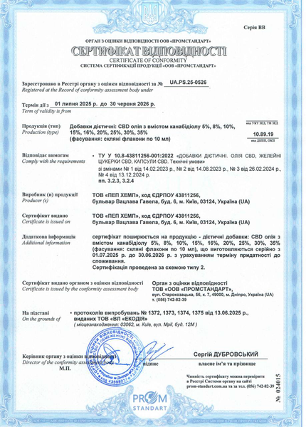 Добавка харчова Мікс винограду, м'яти CBD Drops 300mg Frozen Grape СБДK-01 &mdash; Dikoros
