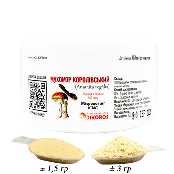 Microdosing King Amanita regalis powder in a jar 100 grams МХМКР-100 &mdash; Dikoros