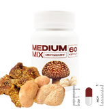 Мікродозінг MIX Medium Мухомор королівський(Aman&iacute;ta reg&aacute;lis) та Їжовик гребінчастий(Hericium erinaceus)  60 капсул по 0,5 грам МКЇГ-6005 &mdash; Dikoros
